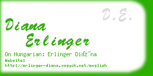 diana erlinger business card